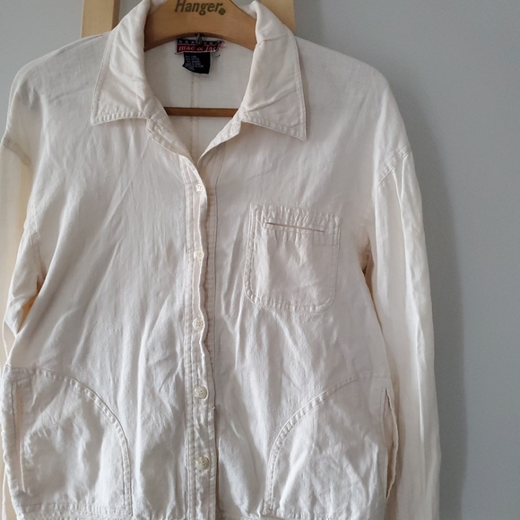 ☕ MAC + JAC Linen French Chore Work Jacket - Picture 4 of 8